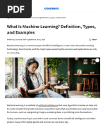 What Is Machine Learning - Definition, Types, and Examples - Coursera