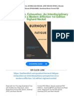 Full Download Burnout, Fatigue, Exhaustion: An Interdisciplinary Perspective On A Modern Affliction 1st Edition Sighard Neckel PDF