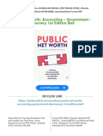 (PDF Download) Public Net Worth: Accounting - Government - Democracy 1st Edition Ball Fulll Chapter