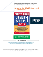 (Ebook PDF) First Aid For The USMLE Step 1 2017 27th Edition Download PDF