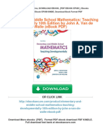 Get Elementary and Middle School Mathematics: Teaching Developmentally 10th Edition by John A. Van de Walle (Ebook PDF) Free All Chapters