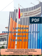 Laporan Penyelenggaraan PTSP Triwulan I 2021 Tahun 2021