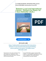 Get The Interaction Between Local and International Peacebuilding Actors: Partners For Peace 1st Edition Sara Hellmüller (Auth.) Free All Chapters