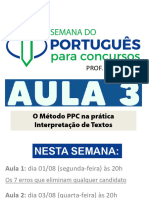 Semana Do Português AULA 3 O Método PPC Na Prática Interpretação