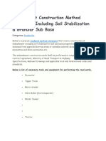 Embankment Construction Method Statement Including Soil Stabilization