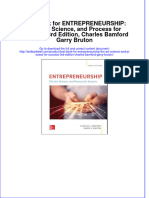 Test Bank For Entrepreneurship: The Art, Science, and Process For Success, 3rd Edition, Charles Bamford Garry Bruton