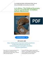 (FREE PDF Sample) Making Medicines in Africa: The Political Economy of Industrializing For Local Health 1st Edition Maureen Mackintosh Ebooks