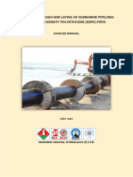 Design and Laying of Submarine Pipelines Using HDPE Pipes