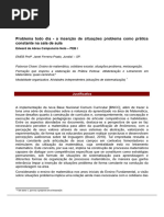 Problema Todo Dia - A Inserção de Situações Problema Como Prática Constante Na Sala de Aula