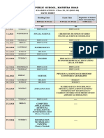 IX, XI-ANNUAL Exam Date Sheet 2023-24