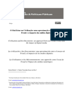 O Mal-Estar Na Civilização: Uma Aproximação Entre o Ensaio de Freud e o Impacto Das Mídias Digitais