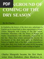 Background of Coming of The Dry Season Cuthy Presentation 2