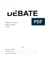 Debate: Nombre: Constanza Espinoza Profesor: Jorge Salgado Curso:3 A