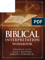 William W Klein Introduccion A La Interpretacion Biblica Libro de