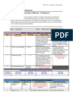 Worksheet 6 Theories of Development