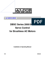 DBSC Series 2000/3000 Servo Control For Brushless AC Motors