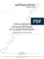 Cómo Convertir Una Gran Estrategia en Un Gran Desempeño: Por Michael C. Mankins y Richard Steele