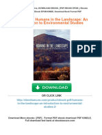 Full Download (Ebook PDF) Humans in The Landscape: An Introduction To Environmental Studies PDF