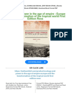 Full Download Ecology and Power in The Age of Empire: Europe and The Transformation of The Tropical World First Edition Ross PDF