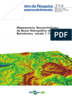 SENA-SOUZA Et Al, 2013. Mapeamento Geomorfológico Da Bacia Hidrográfica Do Rio São Bartolomeu, Escala 1 100.000