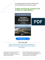 PDF Managing Air Quality and Energy Systems 2nd Edition Brian D. Fath (Editor) Download