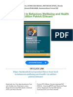 (PDF Download) Flavor From Food To Behaviors Wellbeing and Health 1st Edition Patrick Etiévant Fulll Chapter