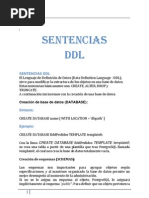 Sentencias DDL-DML