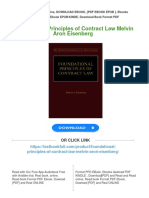 Foundational Principles of Contract Law Melvin Aron Eisenberg Download PDF