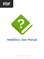 HelpNDoc User Manual