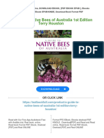 Get A Guide To Native Bees of Australia 1st Edition Terry Houston Free All Chapters