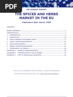 The Spices and Herbs Market in The Eu 2009