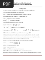 XII Math Worksheet CH 3 &4