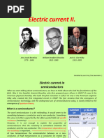 Elcurrent in Semiconductors