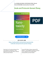 Get Nanotoxicity: Methods and Protocols Qunwei Zhang Free All Chapters