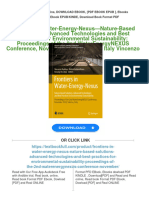 [FREE PDF sample] Frontiers in Water-Energy-Nexus—Nature-Based Solutions, Advanced Technologies and Best Practices for Environmental Sustainability: Proceedings of the 2nd WaterEnergyNEXUS Conference, November 2018, Salerno, Italy Vincenzo Naddeo ebooks