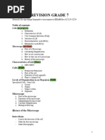 Science Revision Biology Grade 7