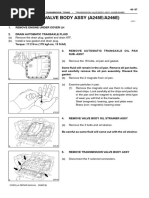 Transmission Valve Body Assy (A245E/A246E) : Replacement