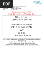 Sprinkler Test Report