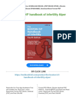 Full Download The Boston IVF Handbook of Infertility Alper PDF