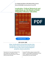 Modern-Day Xenophobia: Critical Historical and Theoretical Perspectives On The Roots of Anti-Immigrant Prejudice Oksana Yakushko