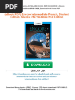 Get (Ebook PDF) Encore Intermediate French, Student Edition: Niveau Intermediaire 2nd Edition Free All Chapters