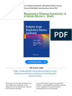 (FREE PDF Sample) Pediatric Acute Respiratory Distress Syndrome: A Clinical Guide Steven L. Shein Ebooks