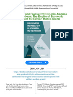 Firm Innovation and Productivity in Latin America and The Caribbean: The Engine of Economic Development 1st Edition Matteo Grazzi