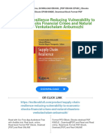 PDF Supply Chain Resilience Reducing Vulnerability To Economic Shocks Financial Crises and Natural Disasters Venkatachalam Anbumozhi Download