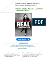 Real Communication How To Be You and Lead True Gabrielle Dolan Download PDF