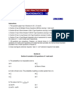 Math Cbse Paper Sample With Sol