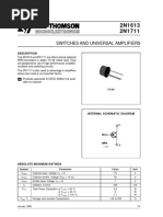 Datasheet 2N1613 Transistor Audio