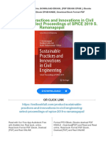 PDF Sustainable Practices and Innovations in Civil Engineering: Select Proceedings of SPICE 2019 S. Ramanagopal Download