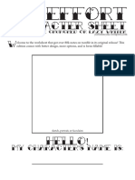 No-Effort Character Sheet Revamped SINGLE PAGES