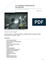 Chinese Vocabulary Word List Computer Internet